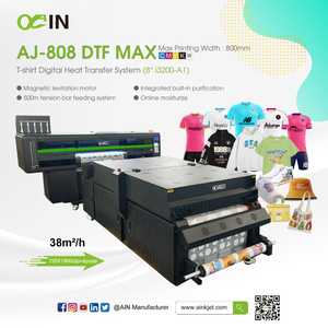 AJ-6206 DTF MAX Camiseta Sistema de transfer&ecirc;ncia de calor digital Impressora agitadora de p&oacute;