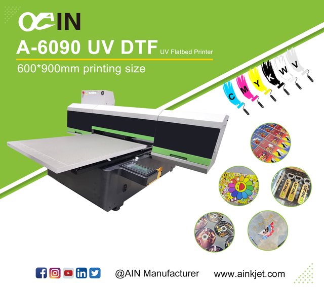 AINKJET A-6090 UV ባለብዙ ጠፍጣፋ አታሚ 