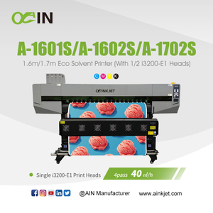 Impresora ecosolvente A-1601S/A-1602S/A-1702S de 1,6 m/1,7 m (con 1/2 cabezal i3200-E1) 