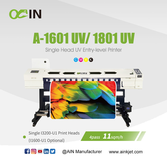 A-1601 UV/1801 UV シングルヘッド UV エントリーレベル プリンタ (EPSON i3200-U1& i1600-U1) 