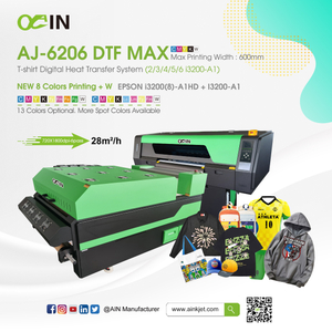 AJ-6206 DTF MAX Camiseta Sistema de transfer&ecirc;ncia de calor digital Impressora agitadora de p&oacute;