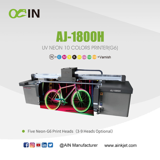 IMPRIMANTE AJ-1800H UV N&Eacute;ON 10 COULEURS (G6)