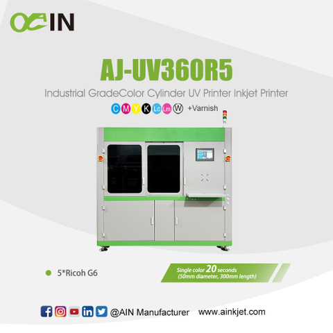 AJ-UV360R5 工業用グレードカラーシリンダー UV プリンター インクジェットプリンター
