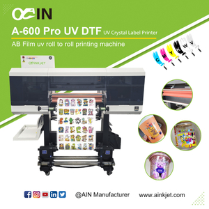 Impressora AINKJET A-600 Pro UV DTF UV ROLO A ROLO