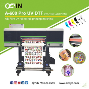 A-600 Pro UV DTF Impressora de etiquetas de cristal UV Rolo UV de filme AB para m&aacute;quina de impress&atilde;o de rolo