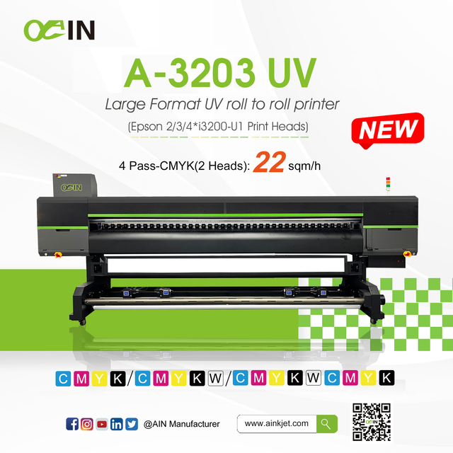 Impresora UV rollo a rollo de gran formato A-3203UV 