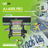 AJ-600E Pro 3D-вышивка УФ-наклеек DTF Рулонный принтер 