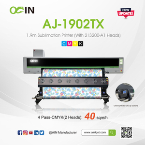 طابعة التسامي AJ-1902TX بطول 1.9 متر