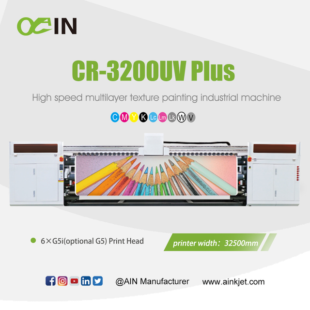 CR-3200UV Plus M&aacute;quina industrial de pintura de textura multicamadas de alta velocidade