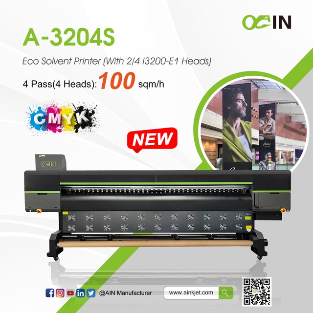 طابعة المذيبات الصديقة للبيئة A-3204S