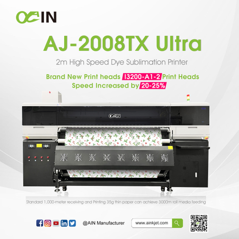 AJ-2008TX 超2m高速昇華型プリンター