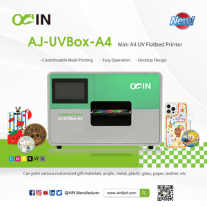 AJ-UVBox-A4 Mini imprimante &agrave; plat UV A4