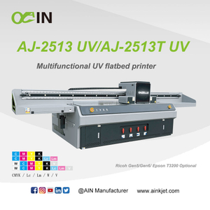 AINKJET AJ-2513 UV / AJ-2513T UV 多機能デュアル Y リニアモーター UV フラットベッド プリンター